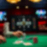 Intricate online poker strategy diagram