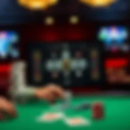 Intricate online poker strategy diagram