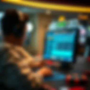 Visual representation of a secure online gaming environment