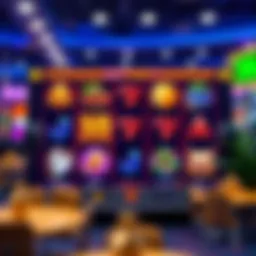 Vibrant online slot game interface showcasing various themes