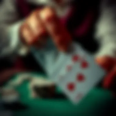 The Art of Holding Cards in Poker Close-up of a hand holding playing cards