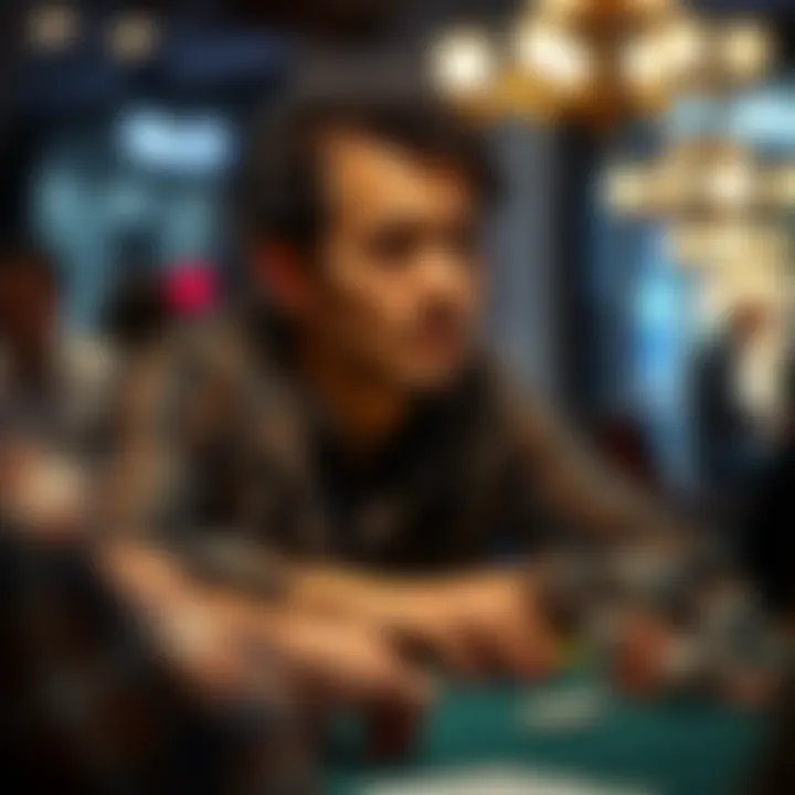 Psychological Aspects of Betting in Poker A thoughtful player contemplating a bet