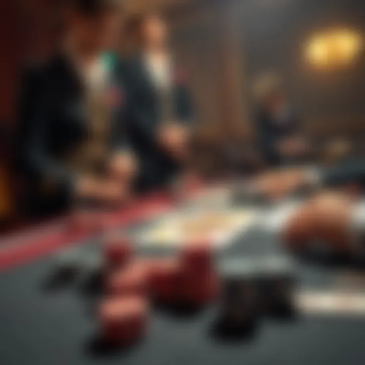Mastering Poker Strategies A strategic card game in progress on a poker table