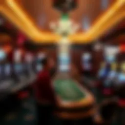 A vintage casino showcasing the rich history of gambling