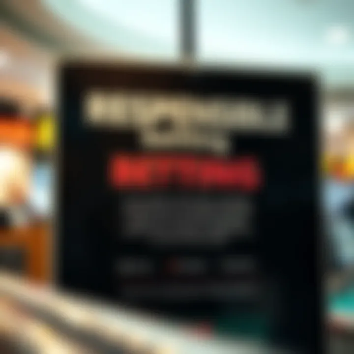 Emphasizing Responsible Betting Practices A responsible betting reminder poster