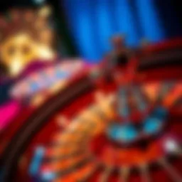 An elegant roulette wheel showcasing its vibrant colors