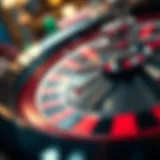 Colorful roulette wheel showcasing the numbered slots