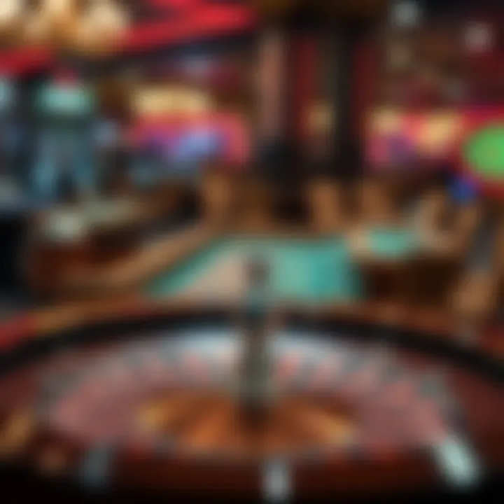 Contrasting images of online and offline roulette gameplay