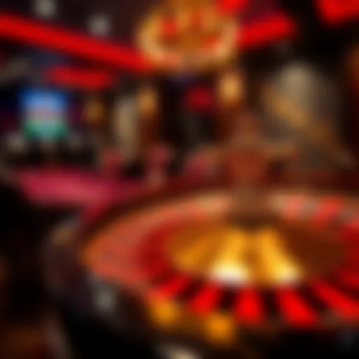 A captivating roulette wheel in motion