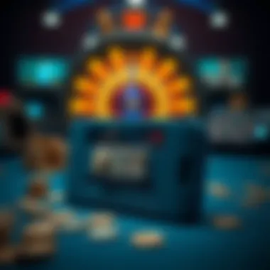 Secure Digital Wallet for Transactions Illustration of a secure digital wallet for casino transactions.