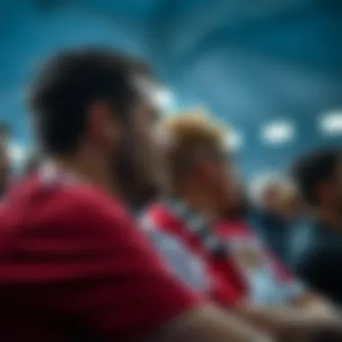 Fans supporting their teams passionately