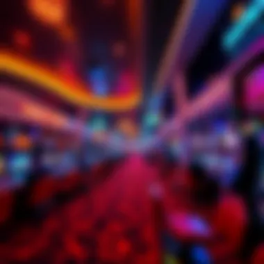 A captivating view of a modern casino floor showcasing vibrant gaming options