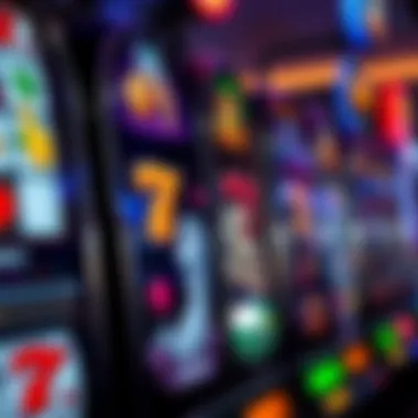 Diverse Symbols on Slot Machines Close-up view of various slot machine symbols
