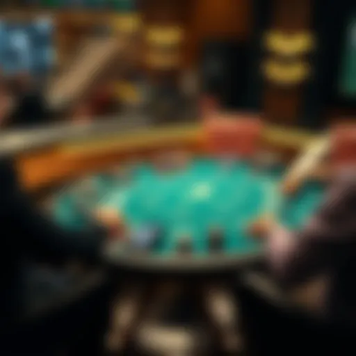 Strategic layout of a Texas Hold'em table