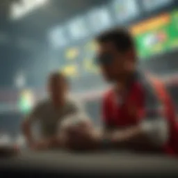 Concept of transfer betting represented visually