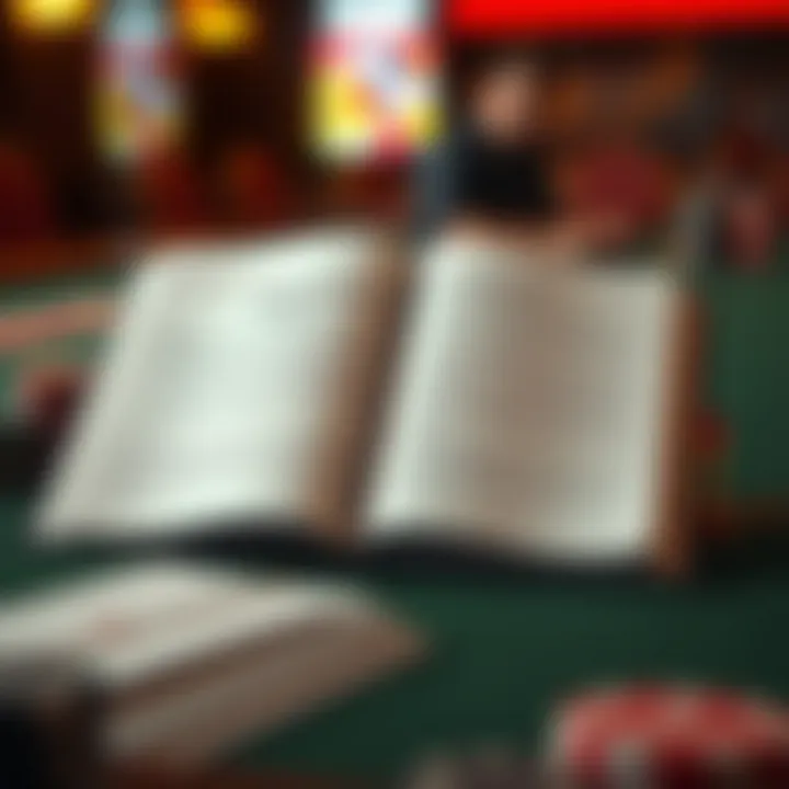 A strategic guidebook open on a table, with notes on video poker strategies